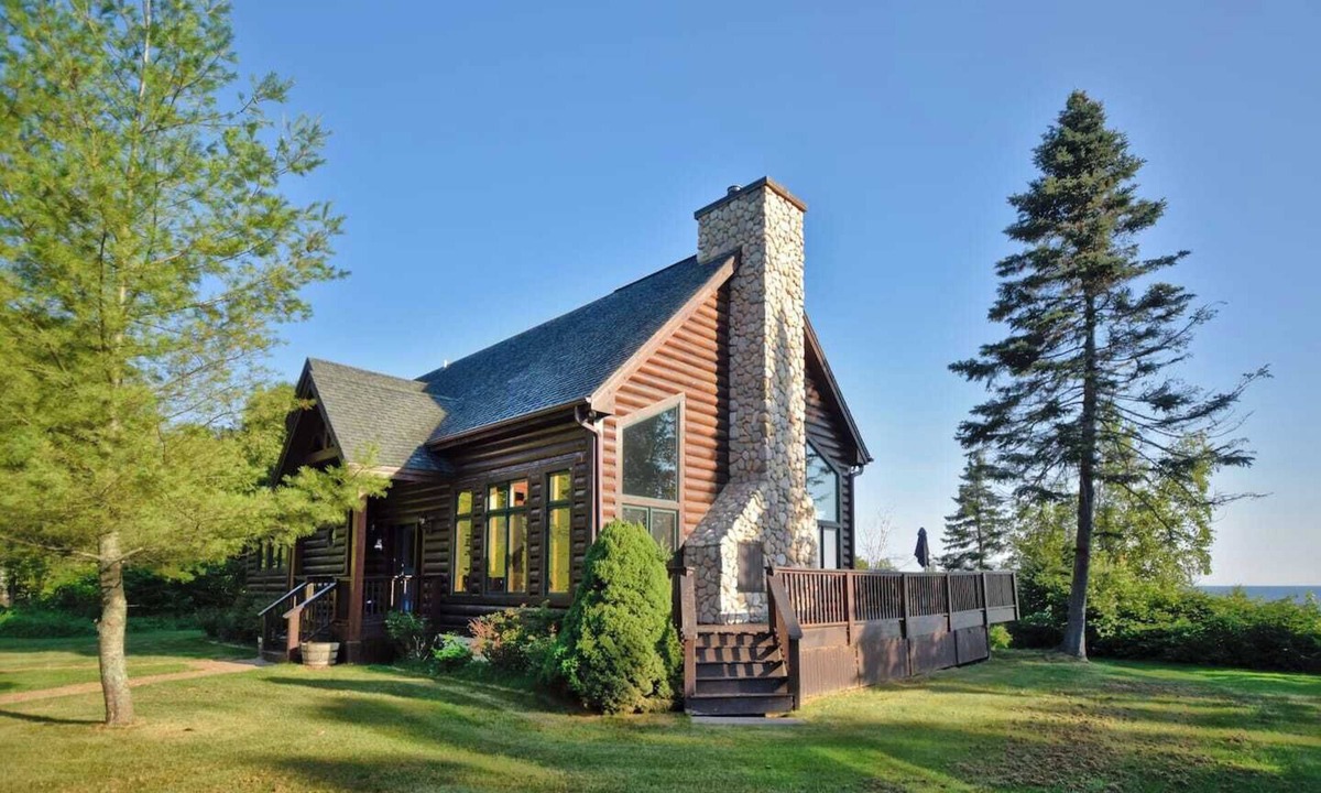 Herbster House | Incredible Custom Log Home w/Lake Views for Days