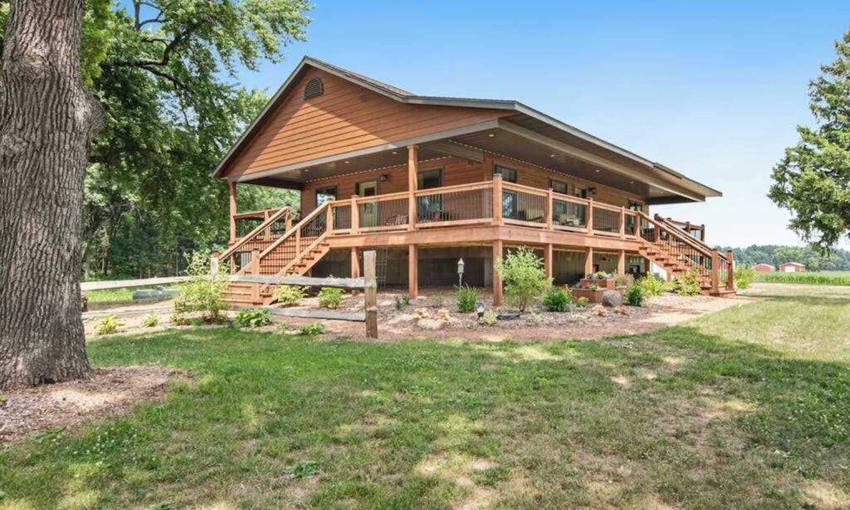 Arkdale House | Inviting home with game room, firepit, full kitchen, & W/D