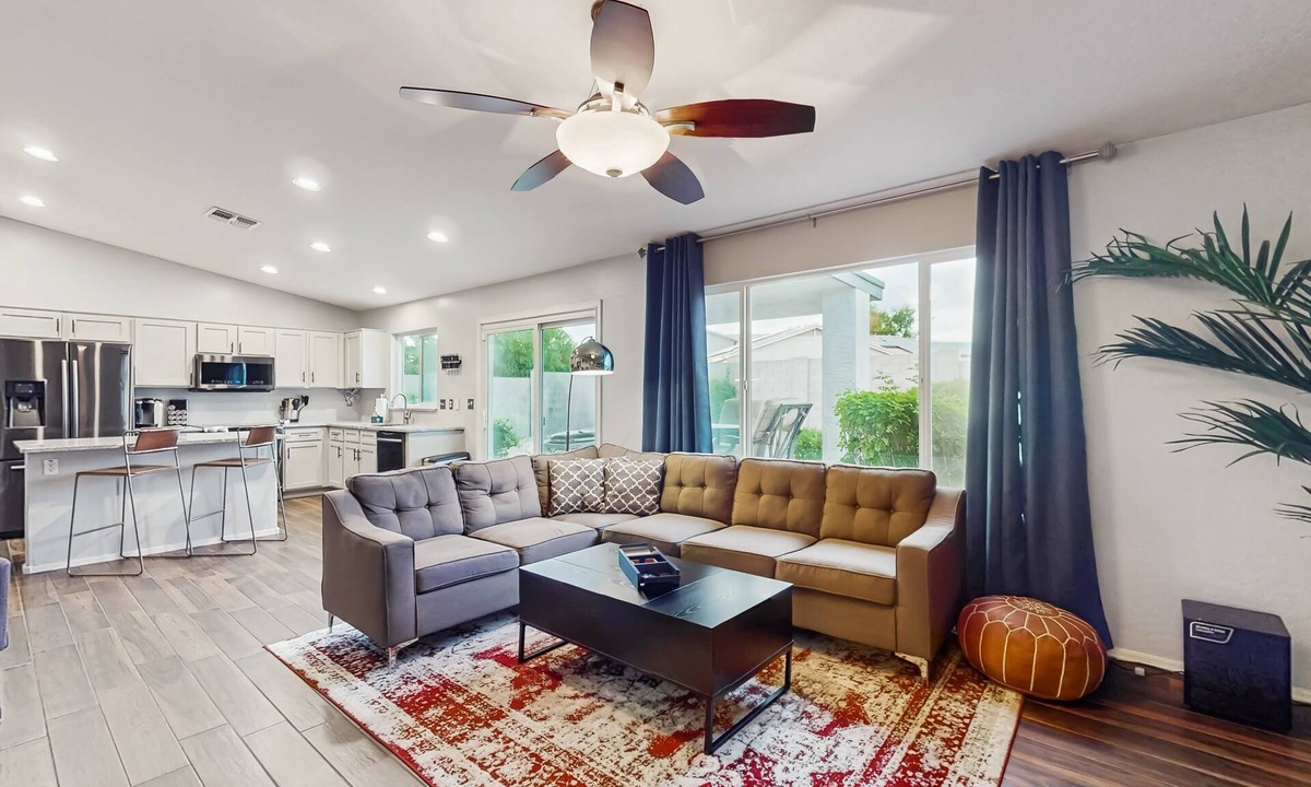 Estrella Vista House | Inviting home with patio, enclosed yard, fireplace, office, streaming, W/D, AC
