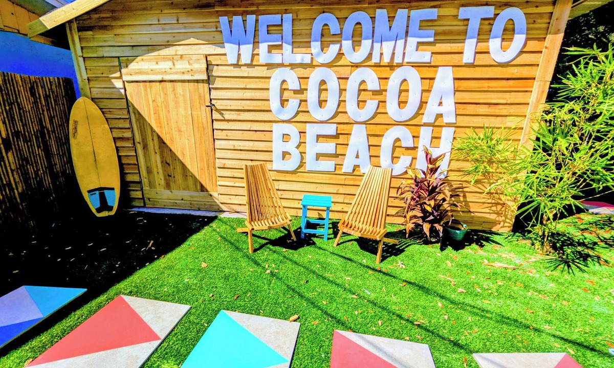 Cocoa Beach Apartment | King Studio Steps from Sand + Resort Backyard