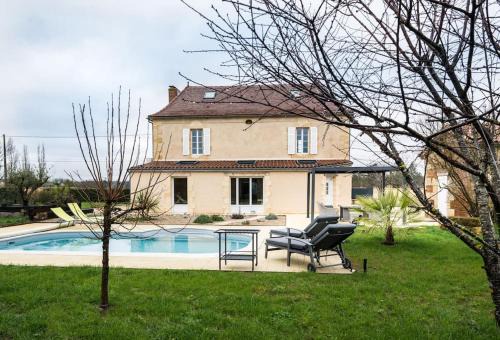 Cours-de-Pile House | La Bastide avec piscine privée, pétanque et climatisation