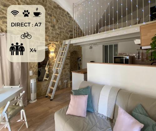 Mornas Apartment | La Bergerie de Carmen