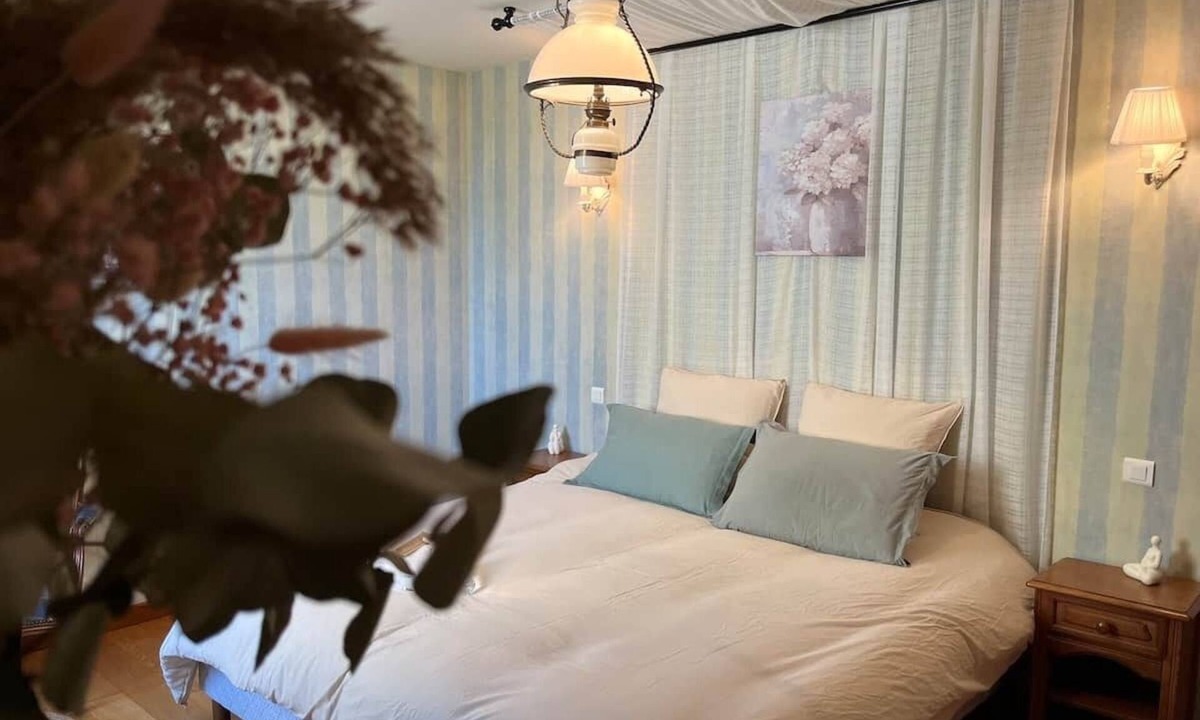 Saint-Remy-du-Plein Bed & Breakfast | La Maison d'Odette: the Hortensia room