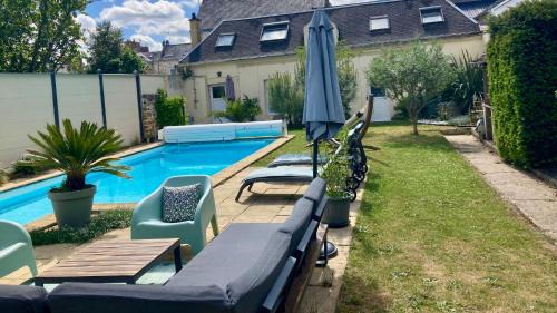 Nord - Gare House | La Paisible - Maison 6 pers piscine - Le Mans centre