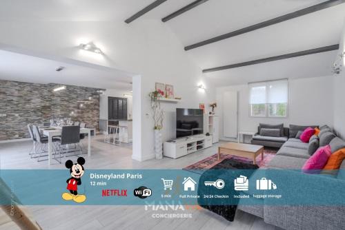 Saint-Germain-sur-Morin Villa | La Villa Bora, 14 pers, 10 min Disneyland Paris