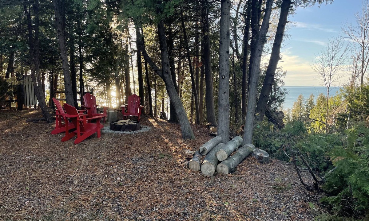 Port Albert Cottage | Lake-view Cottage on the bluffs above Lake Huron. Private Stairs down to beach.