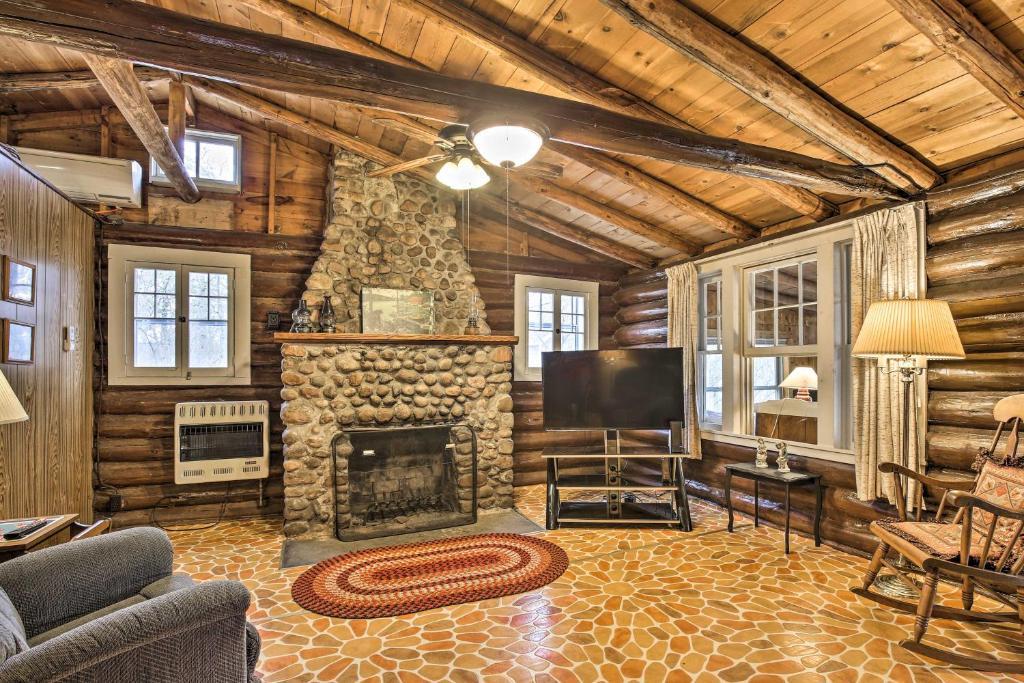 Rice Lake House | Lakefront 1930’s Log Cabin w/Dock & Fire Pit!