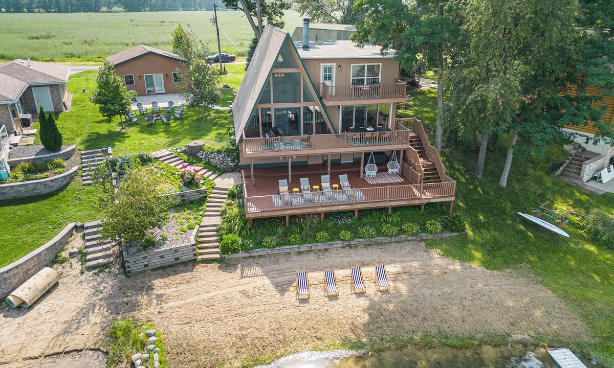 Decatur House | Lakefront A-Frame: Private Beach, Fire Pit, Kayaks, Paddleboards, & Boat Slip