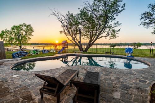 Rowlett House | Lakefront Luxe 7BR 6Bath Home with Pool & Hot Tub