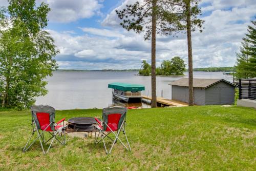 Tower House | Lakefront Northwoods Cabin w/Shared Dock & Views!