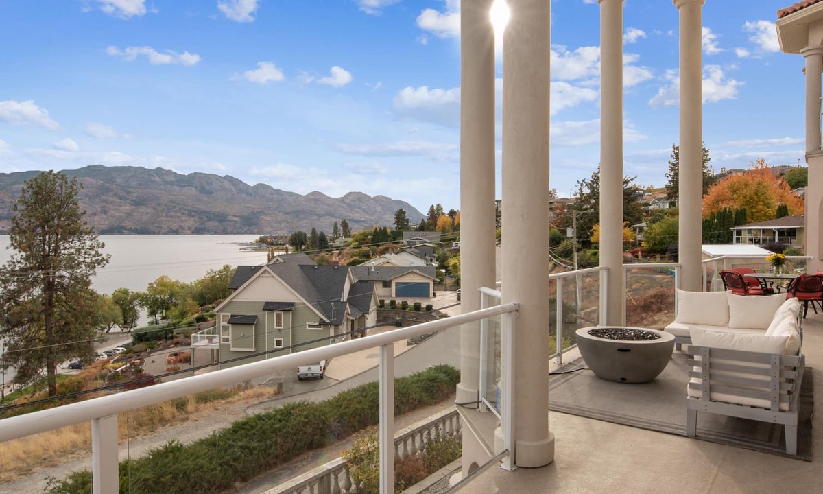 Westbank House | Lakeside Spanish Villa with 3 Patios + Hot Tub