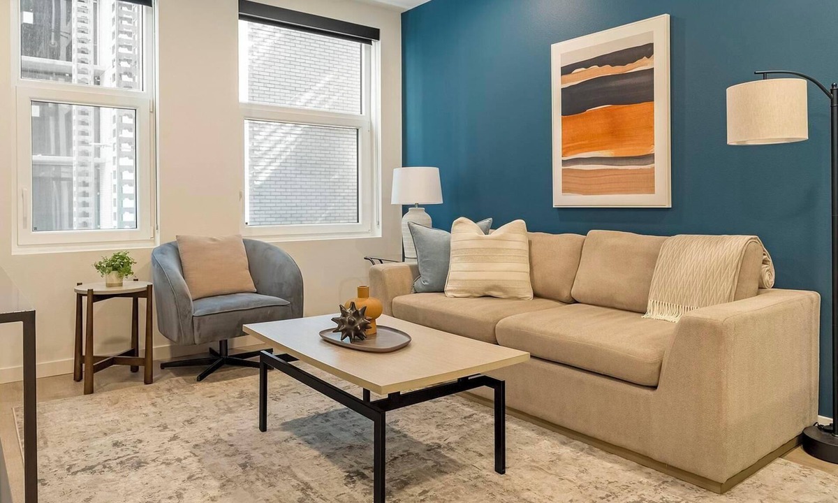 Civic Center Apartment | Landing | Stunning 1BD, Rooftop Lounge, Gym