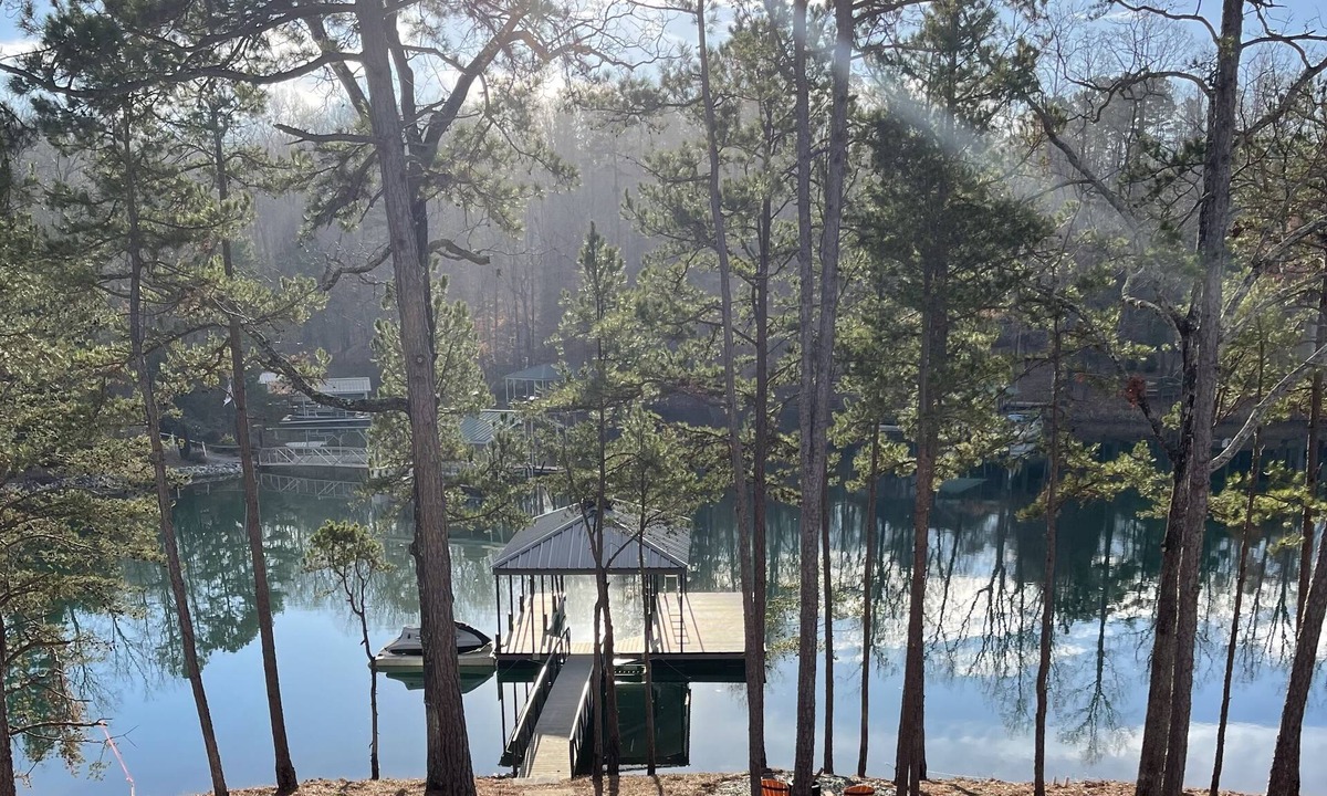 Saxony Forest House | Large 5BR home on quiet cove. Pets welcome. Private dock. 3 fireplaces, firepit.
