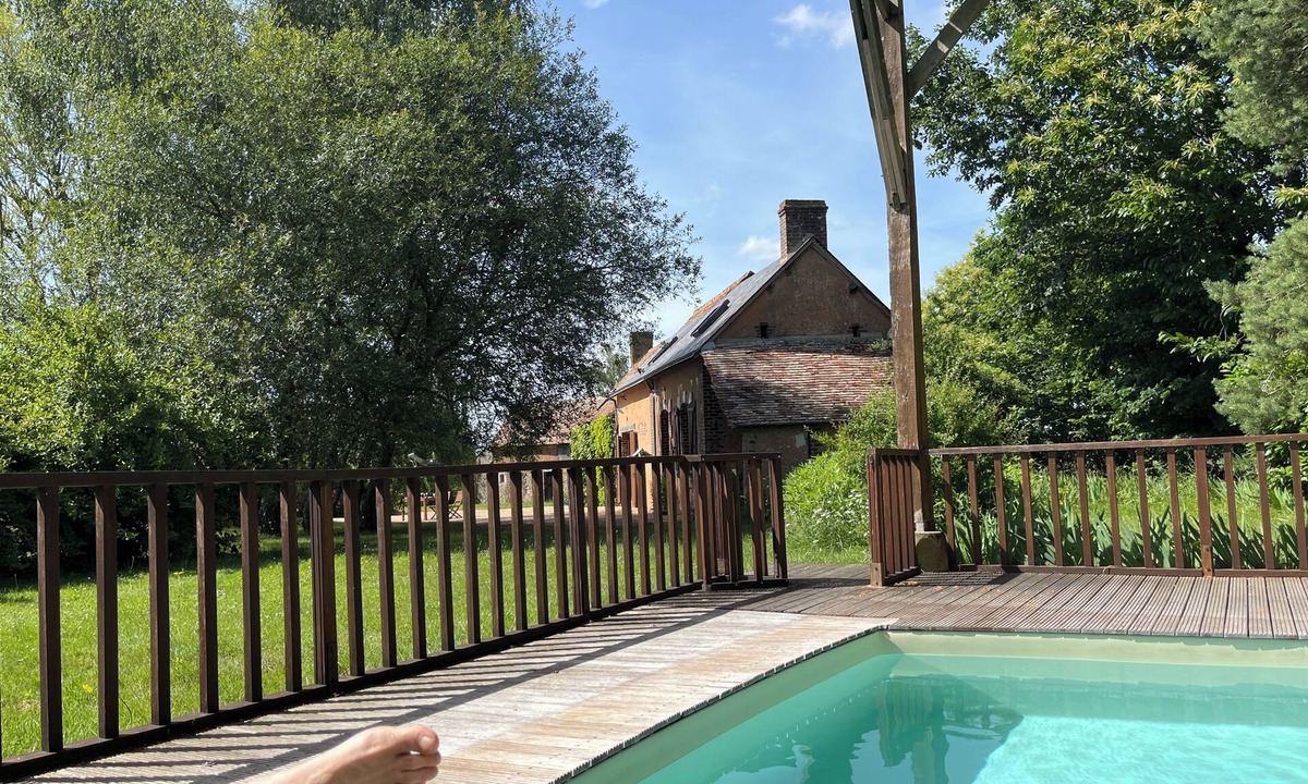 Marigne-Laille Villa | Large, comfortable, quiet farmhouse with heated swimming pool and large wooded garden