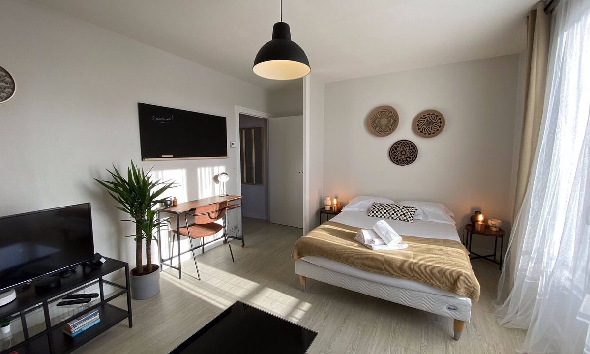 La Fuye-Velpeau Apartment | Large, quiet studio with balcony & free parking