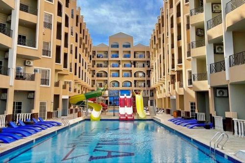 Al Ahyaa Apartment | Large Studio Beach & Pool Hurghada - Wifi