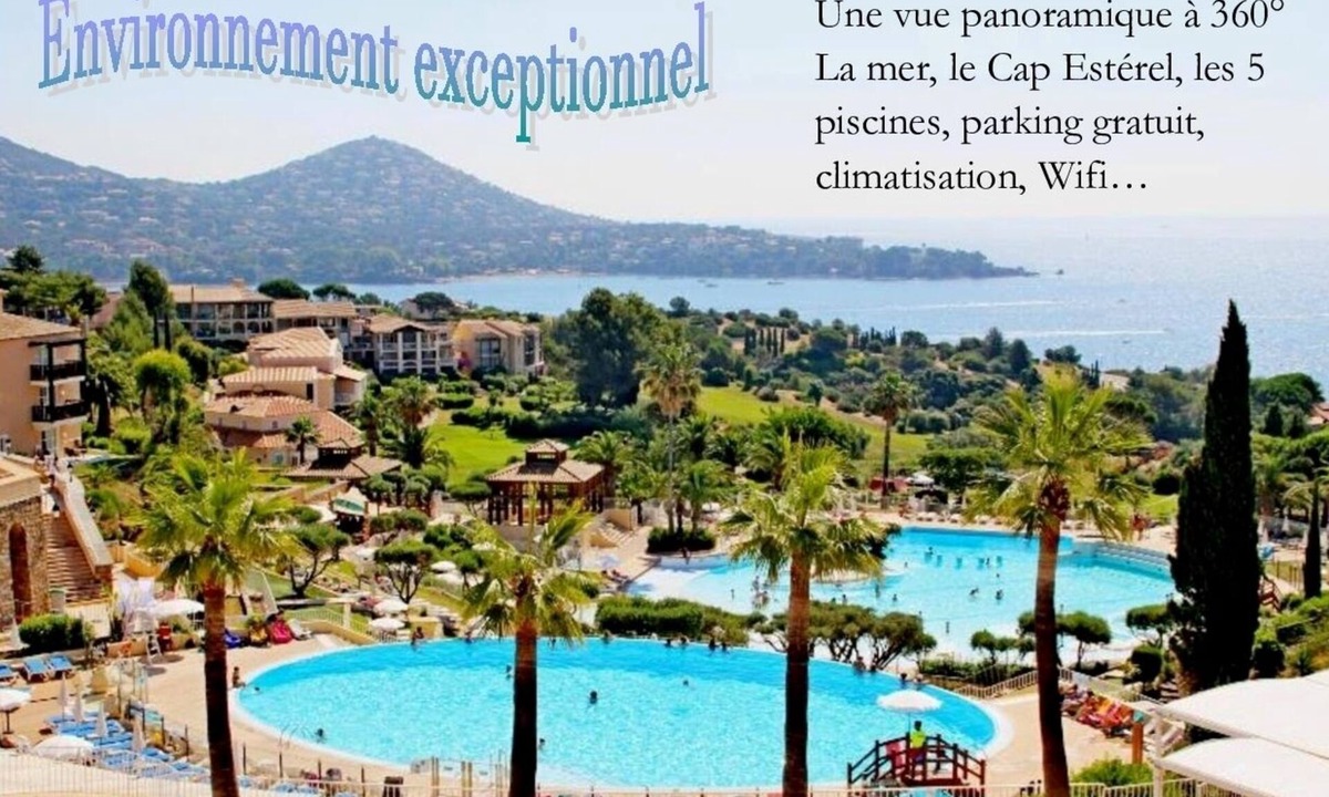 Le Dramont Resort | Le Hameau Cap Esterel sea view, swimming pools, air-conditioned, sleeps 4, free parking