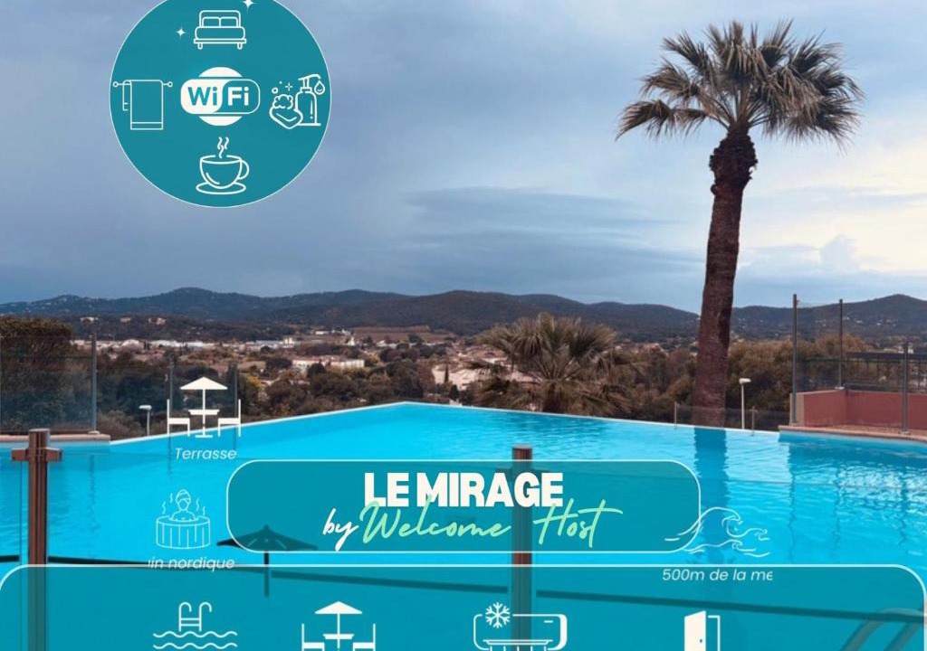 Bormes-Les-Mimosas Apartment | Le Mirage, studio classé 3 étoiles, terrasse & vue mer