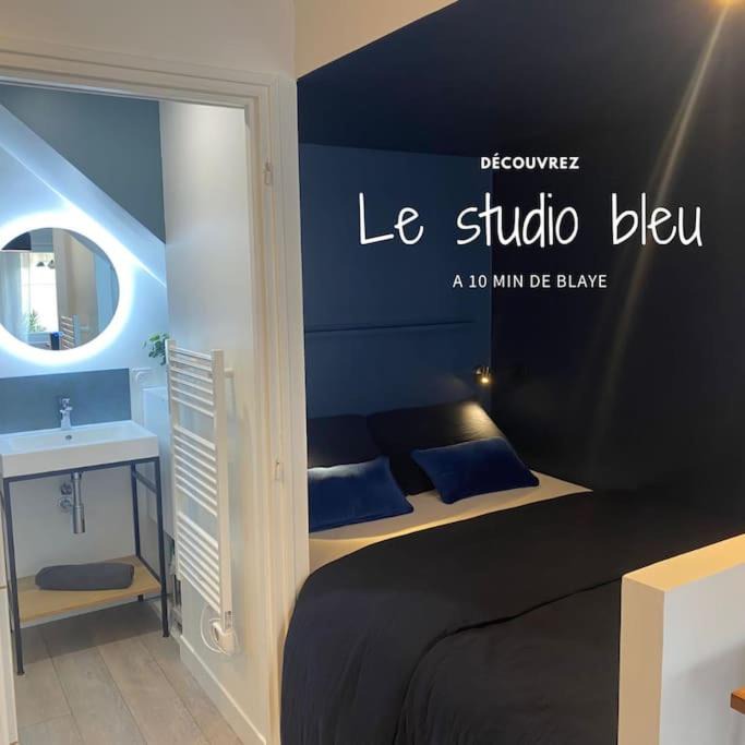 Eyrans Apartment | Le Studio bleu à 10 min de Blaye - climatisé