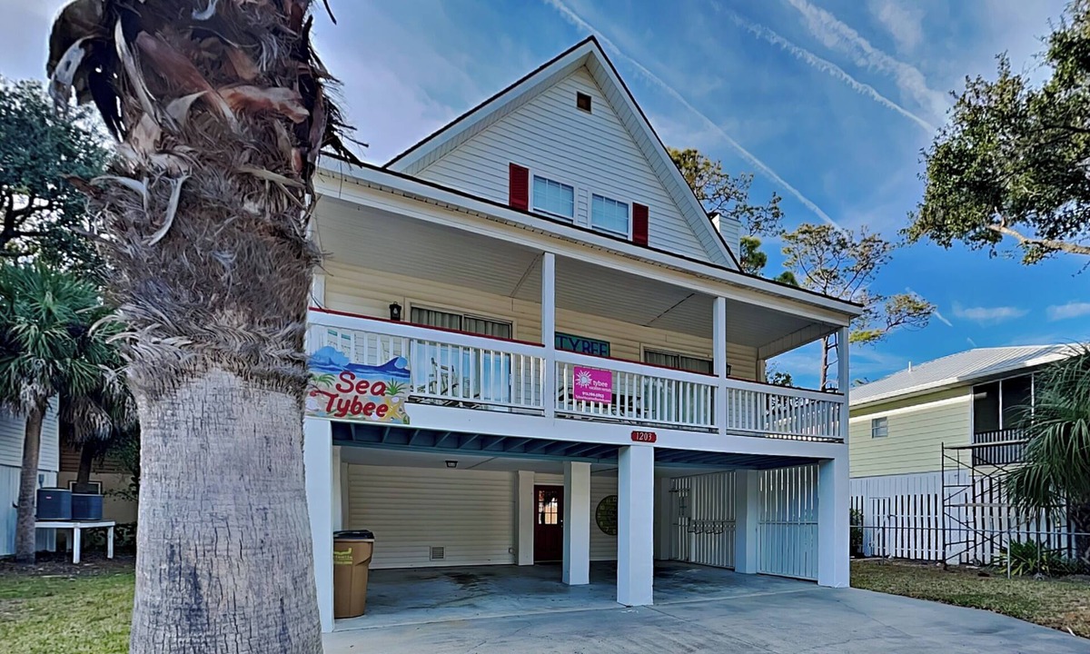 Savannah Beach House | Located Just One Block From Beach w/Spacious Porch