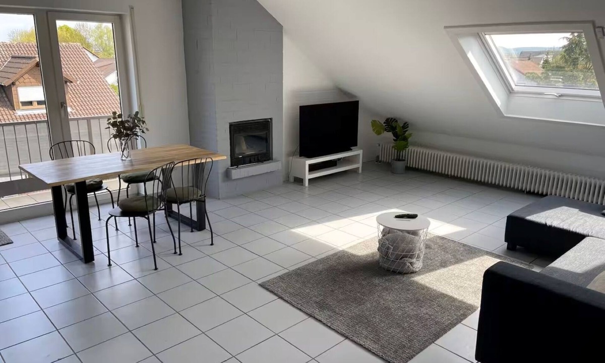 Karlsdorf-Neuthard Apartment | Loft with Fireplace – a Charming and Unique Apartment