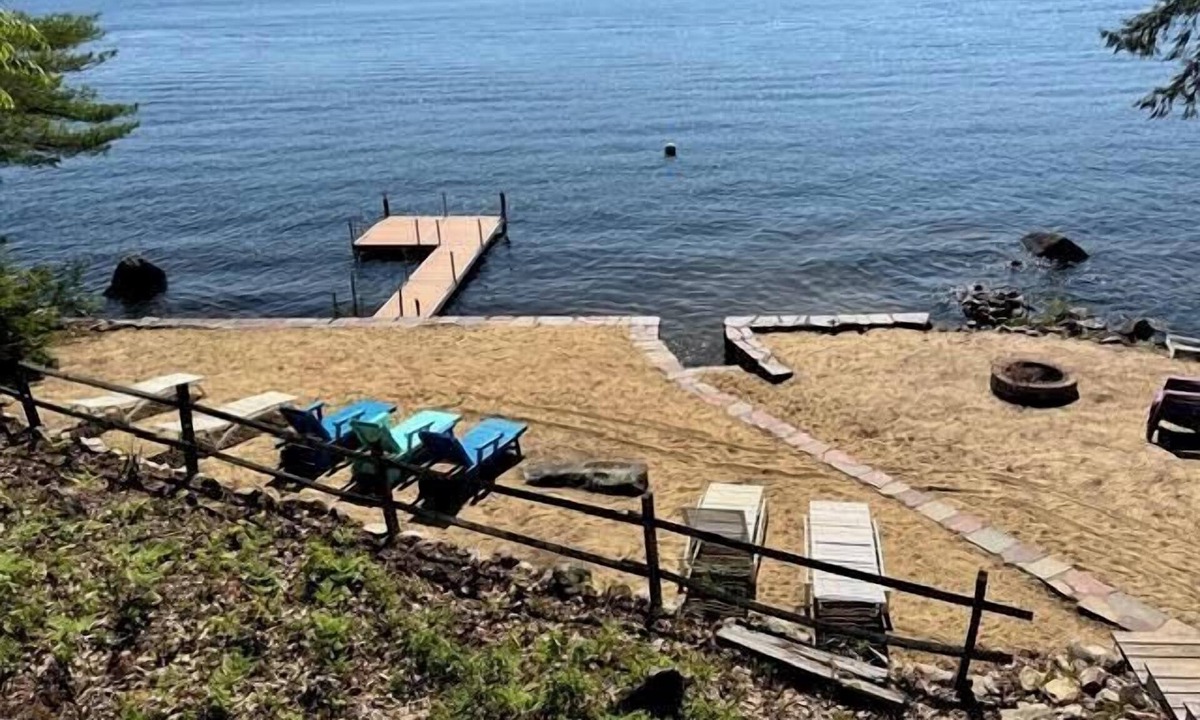 Harrison House | Long Lake cottage with spacious screened porch and excellent sunset views!
