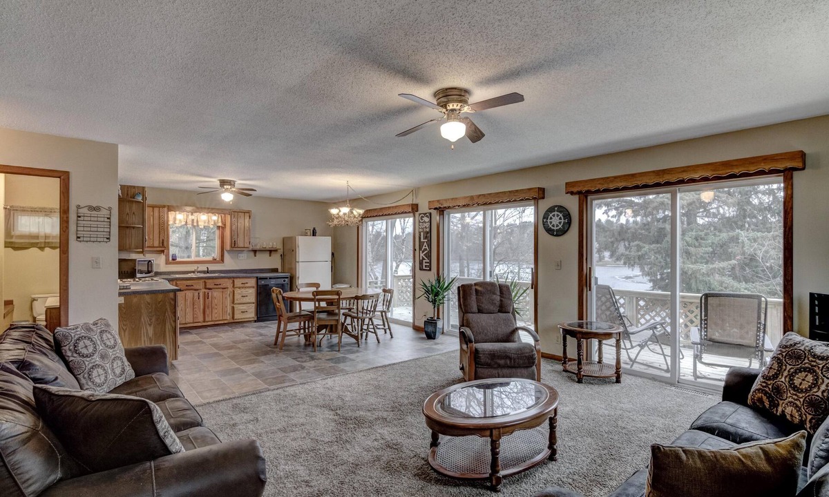 Phillips House | Long Lake View on chain of lakes w/dock; supper clubs/bars in walking distance