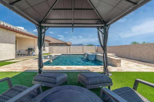 Montecito in Estrella House | Luxe Goodyear Oasis Pool King Suite Grill