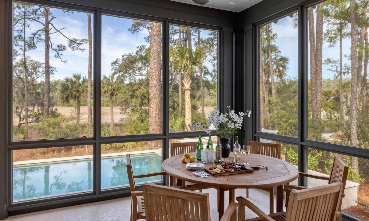 Palmetto Bluff House | Luxe Interiors + Pool and Views overlooking Marsh