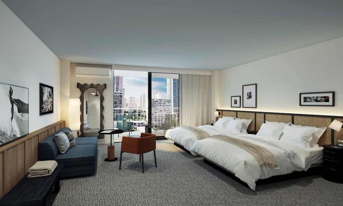 Waikiki Hotel | Luxe Two Queens with Lanai and Sleeper Sofa, 2 Units, Romer House Waikiki