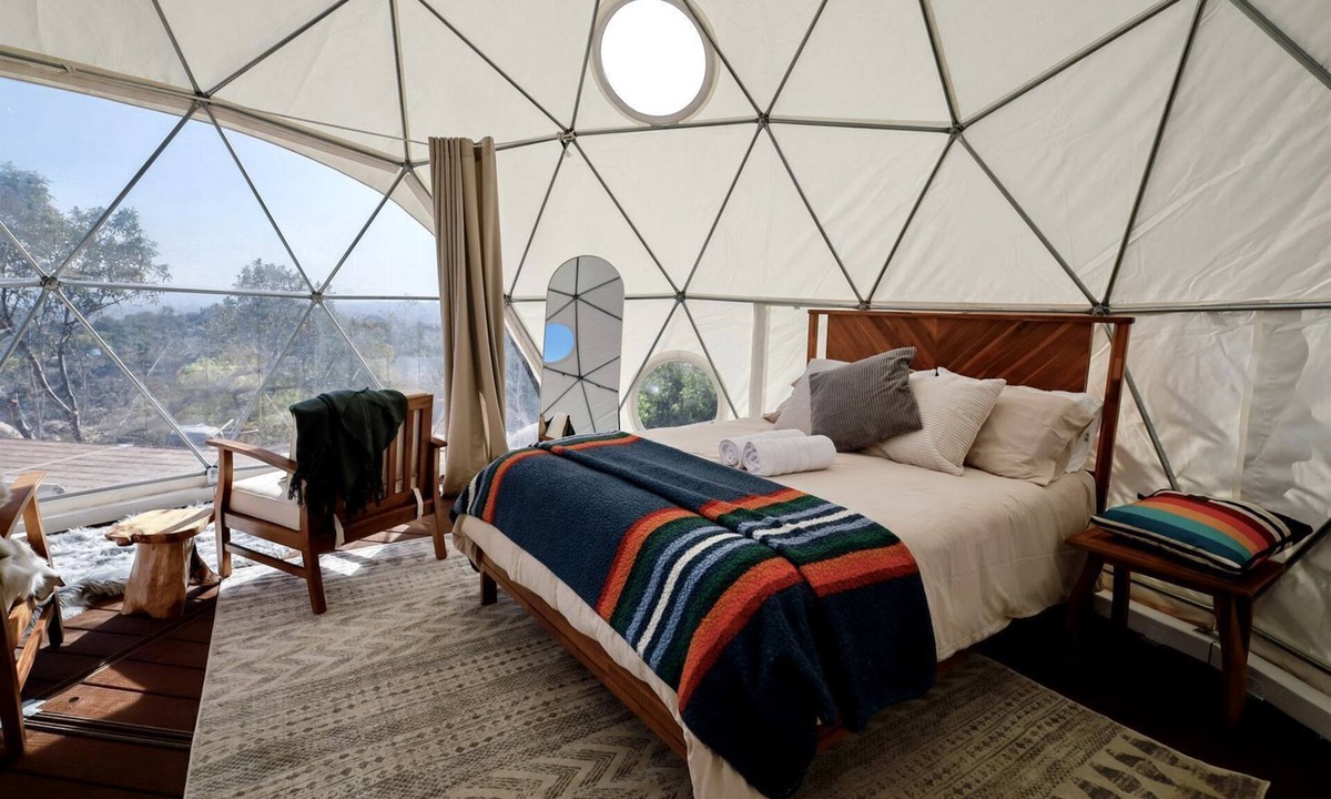 Fallbrook RV Rental | Luxurious Dome on Farm with Impressive Views at Splitrock Valley, California