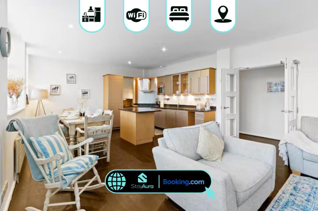 The Cultural Quarter Apartment | Luxury 2 Bed & 2 Bath, Near Beach By Stay Aura Vacation Rental Brighton & Hove