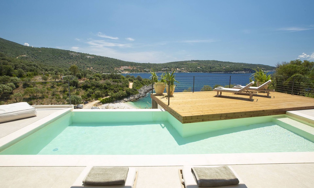 Evgiros Villa | LUXURY BEACH VILLA W PRIVATE INFINITY POOL PANORAMIC SEA VIEWS & GARDEN