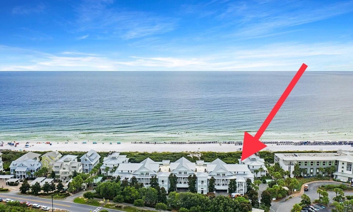 Gulf District Condo | LUXURY BEACHFRONT CONDO IN WATERCOLOR! Corner unit - July 25-31st available!