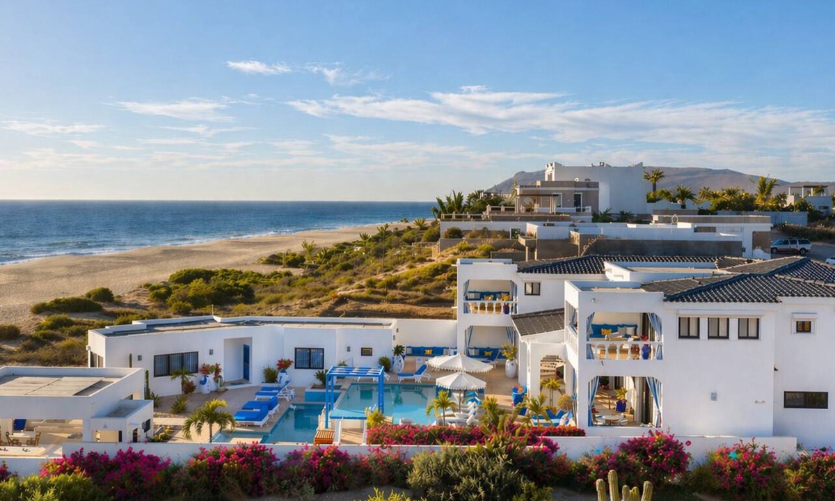 El Pescadero House | Luxury Beachfront Santorini Palace. Chef Included!