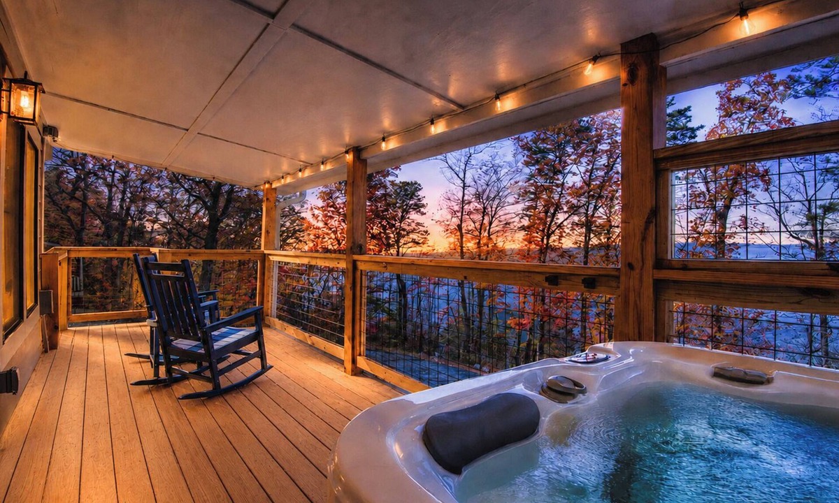 Bluff Mountain Cabin | Luxury Couples Getaway - King Bed - Hot Tub - Beautiful Views