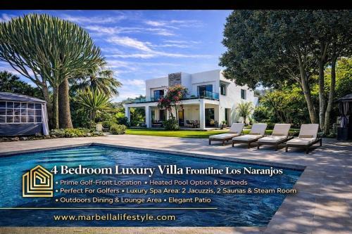 Nueva Andalucia Villa | Luxury Golf Front Villa Spa, Jacuzzi & Heated Pool