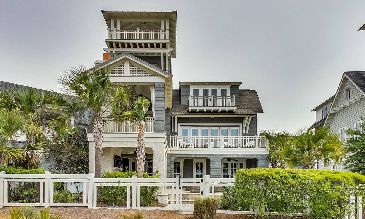 WaterSound Beach House | Luxury Gulf View Retreat with Pool, Outdoor Space, Bikes and Golf Cart