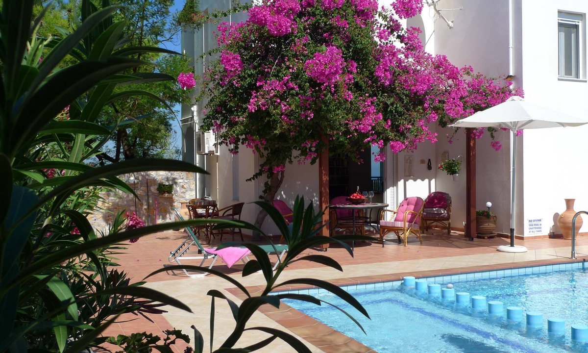 Vamos Villa | Luxury private villa with large private pool (12 m) with sea view in Vamos