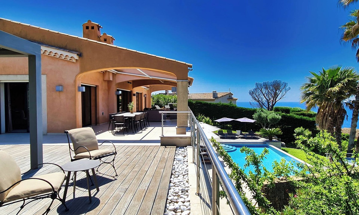 Antheor Villa | Luxury villa sea view, heated pool, sauna, jacuzzi, golf and beaches, 5 bedrooms