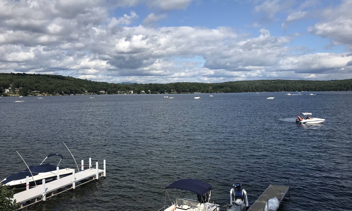 Meredith House | Luxury Waterfront Home - Lake Winni 7 Bedrooms-Meredith NH Shallow Water & Dock.