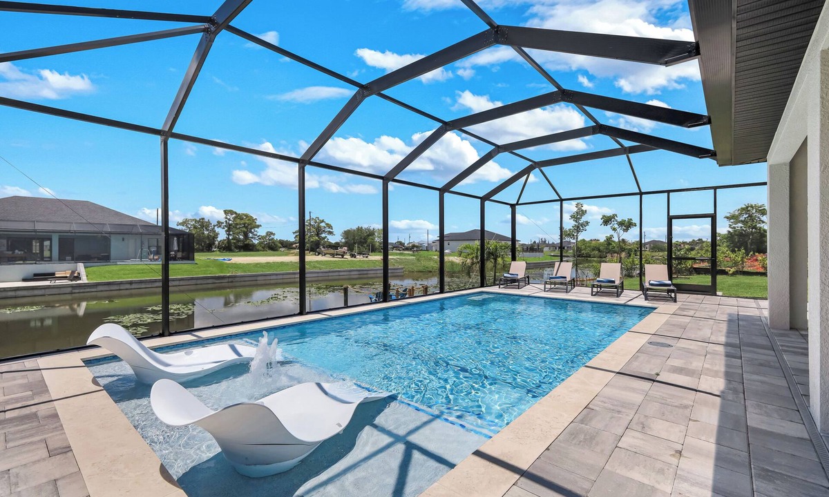 Diplomat Villa | Luxury Waterfront Villa - Heated Pool, Private Dock & Designer Living