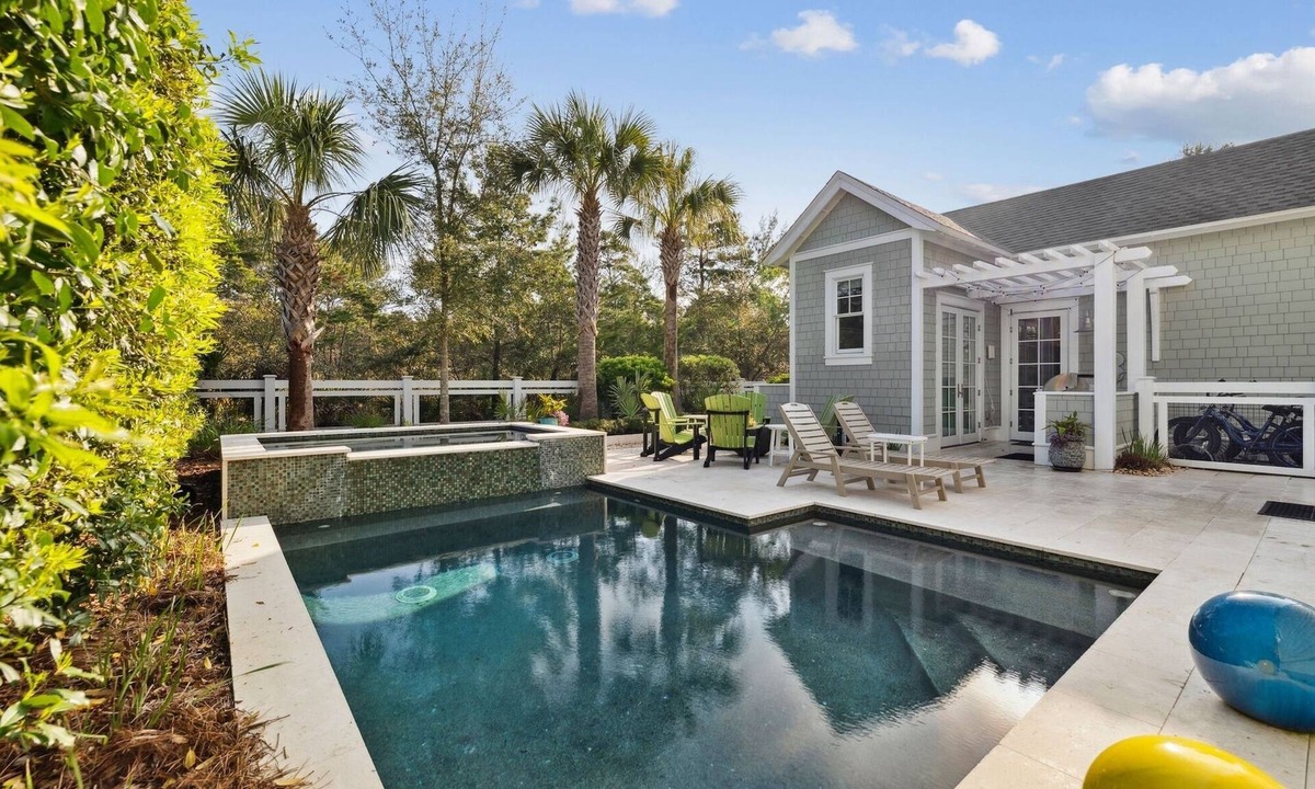 WaterSound Beach House | Luxury WaterSound Cottage with Pool, Beach Access and Screened Porch