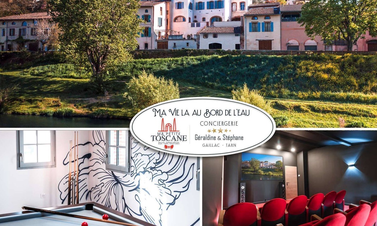 Gaillac House | Ma Vie là au bord de l'eau - Swimming pool, Spa, Fitness room - Games - Cinema