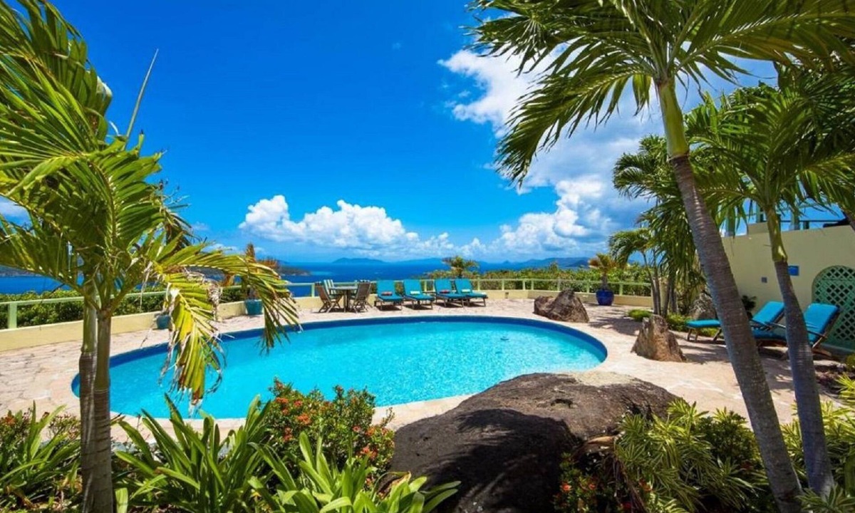 Peterborg Villa | Magens Hideaway ~ 5BR w/Heated Pool Option Magens Bay & BVI Views Sleeps 12
