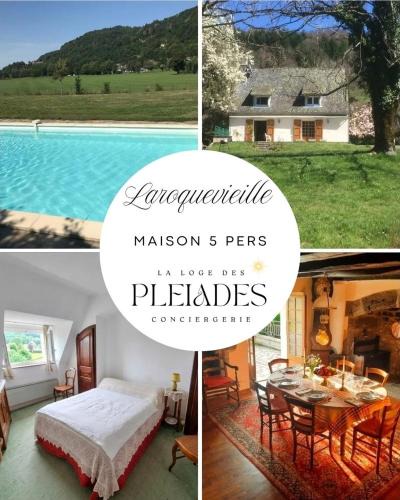 Laroquevieille Apartment | Maison 6 personnes au cœur de la nature avec piscine Parc des Volcans