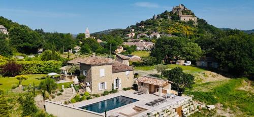 Entrechaux House | Mas des Anges - Bastide de 5 chambres avec piscine