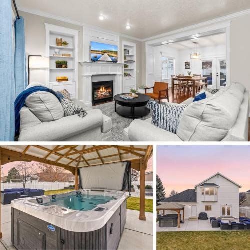 Herriman House | Mega Hot Tub - Fire Pit - Play Room - Sleeps 12