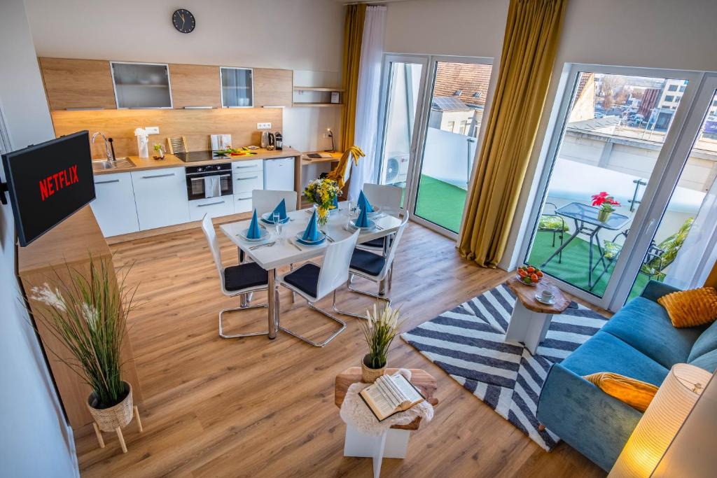 Brno Apartment | Meridiem Haven with AC, Netflix and Parking