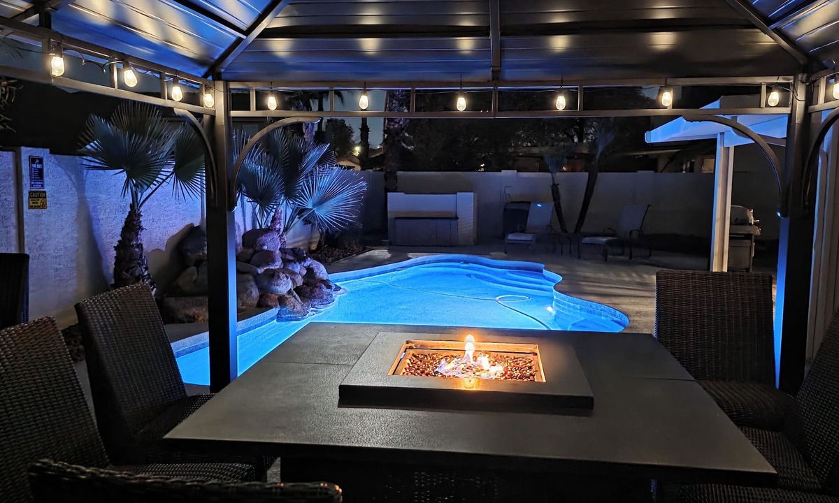 Mesa House | Mesa Oasis with Heated Pool and Theater-Style Media Room